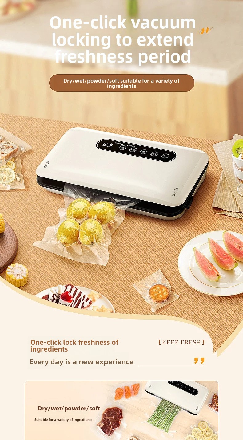 Food Vacuum Sealer Machine - 미니 진공 포장기 자동 가정용 식품