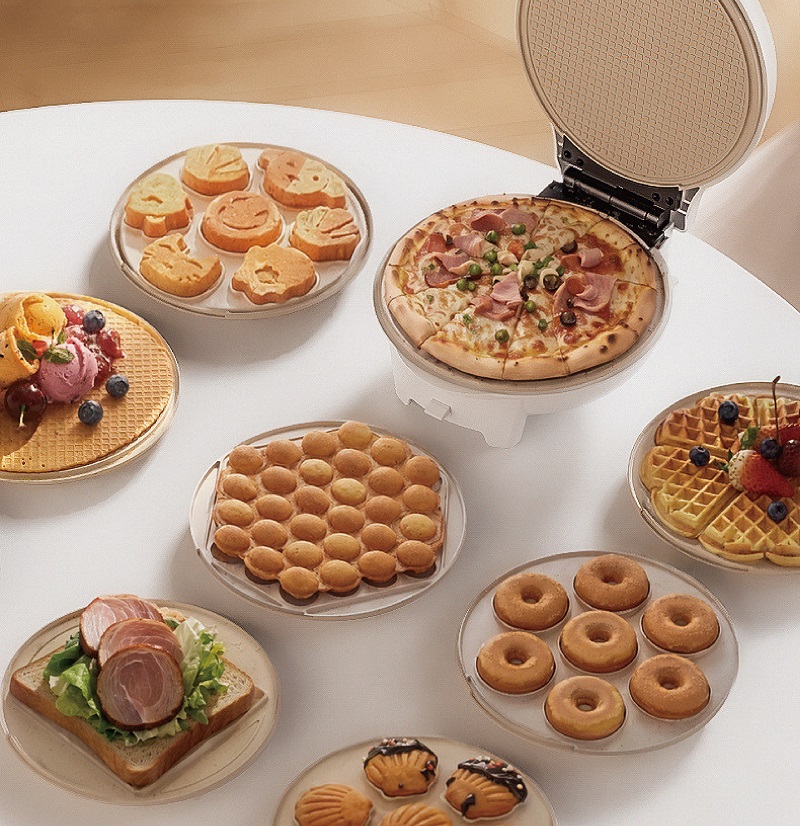 Mini Waffle Maker Machine - 750W 미니 샌드위치 메이커 전기 팬케이크