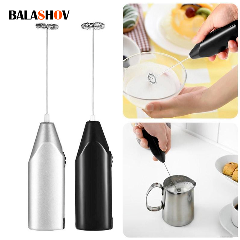 Electric Milk Frother Handheld - 무선 우유 거품기 커피 털 믹서