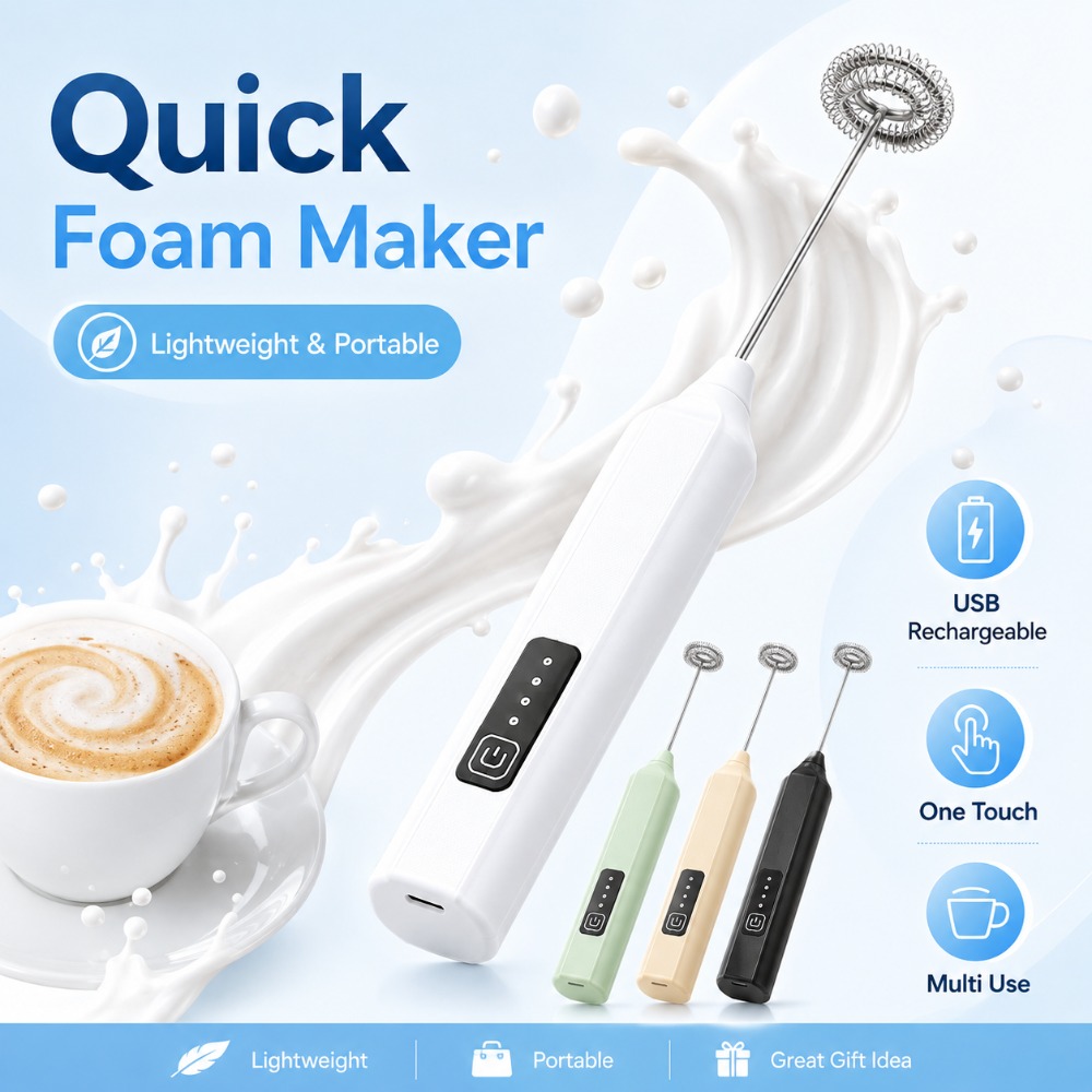 Electric Milk Frother Handheld - 우유 거품기 및 계란 거품기 전기
