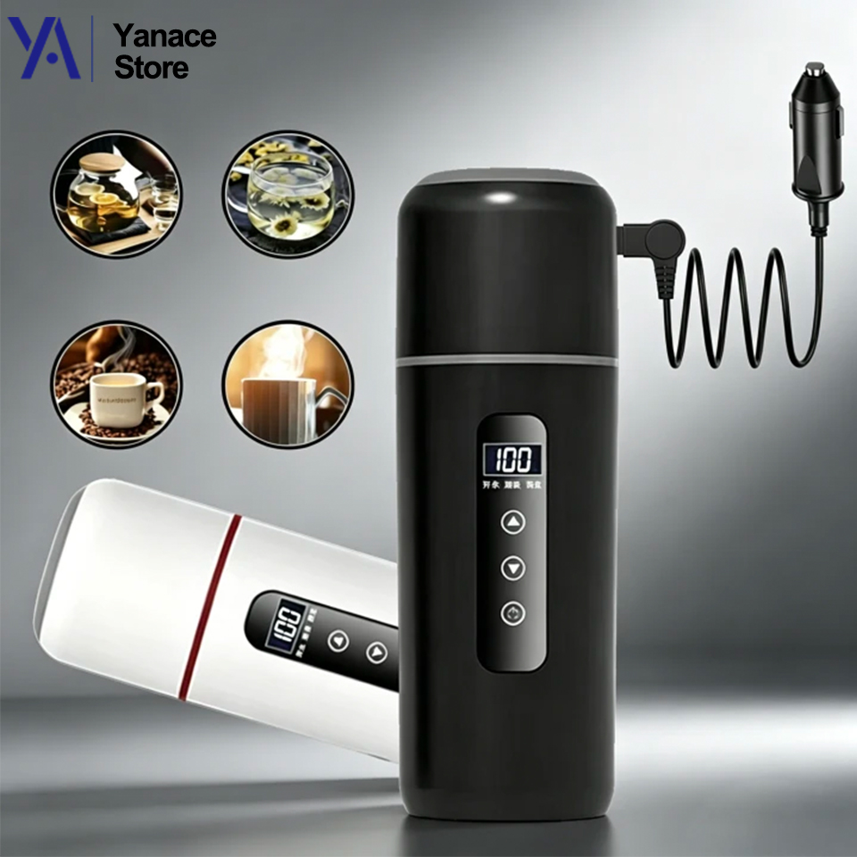 Electric Kettle Temperature Control - 12V 24V 자동차 가열 컵 500ml