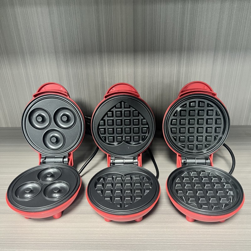 Mini Waffle Maker Machine - 다기능 미니 하트 모양 와플 메이커