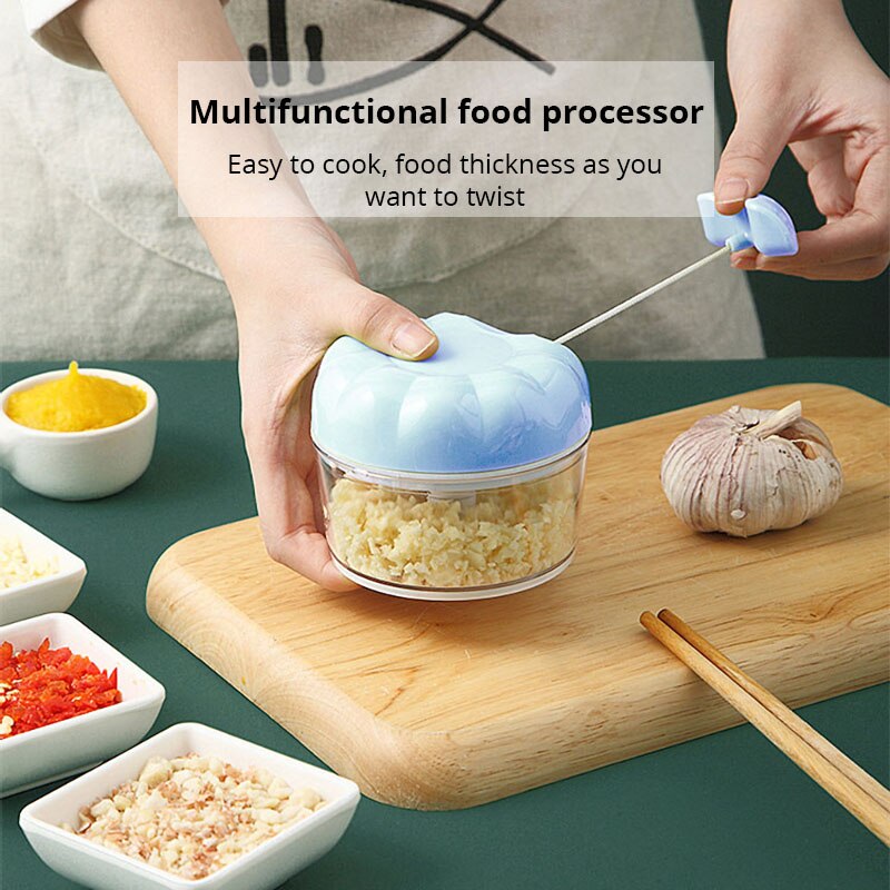 Immersion Hand Blender Set - 1pc 블루/핑크 수동 마늘 매셔 핸드