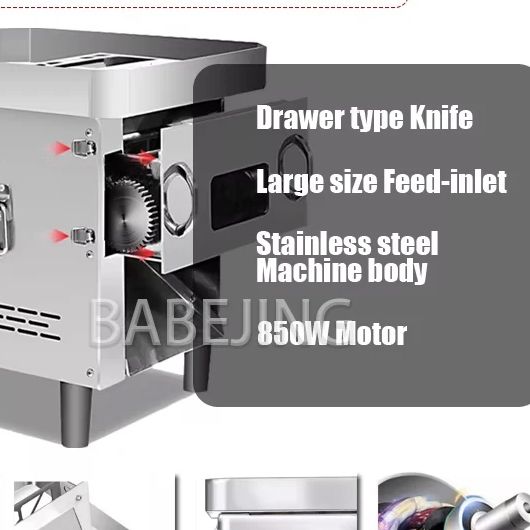 Automatic Meat Slicer Home - 다기능 스테인레스 스틸 고기 절단기 완전