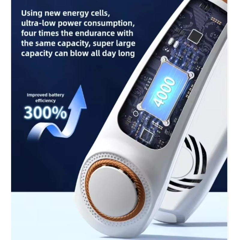 휴대용 USB 충전식 목팬 5단 속도 조절 급속 냉각  - Air Conditioners 리뷰 및 가격