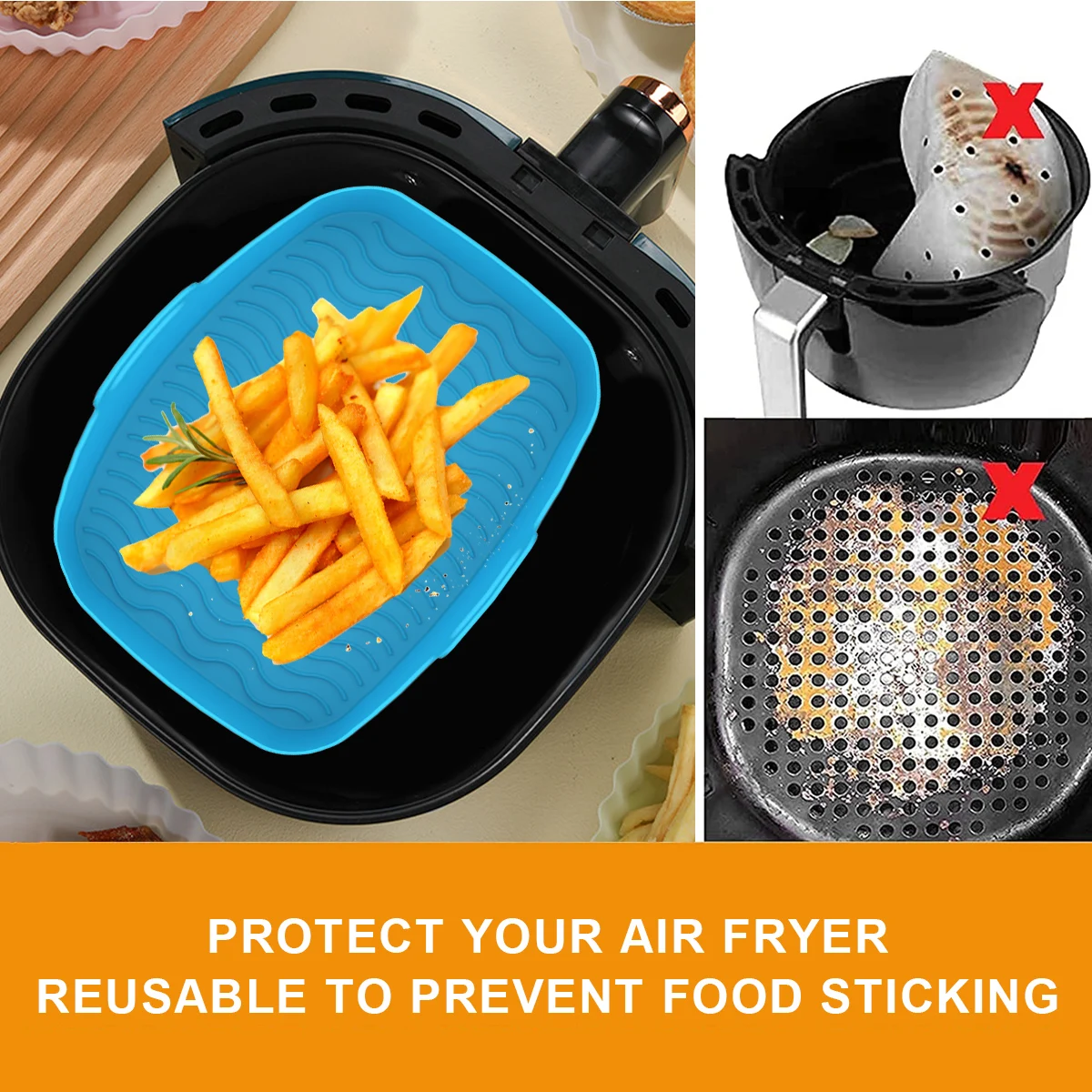 닌자 듀얼 에어 프라이어 액세서리에 대 한 2Pcs 에 - Air Fryer Silicone Pot Liner 리뷰 및 가격