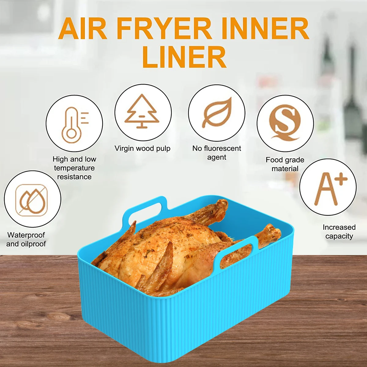 닌자 듀얼 에어 프라이어 액세서리에 대 한 2Pcs 에 - Air Fryer Silicone Pot Liner 리뷰 및 가격
