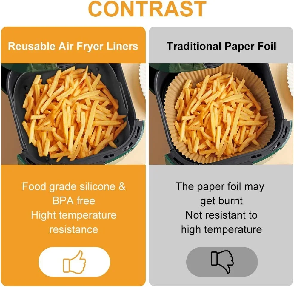 에어 프라이어 실리콘 냄비 두꺼운 재사용 가능한 실리콘 - Air Fryer Silicone Pot Liner 리뷰 및 가격