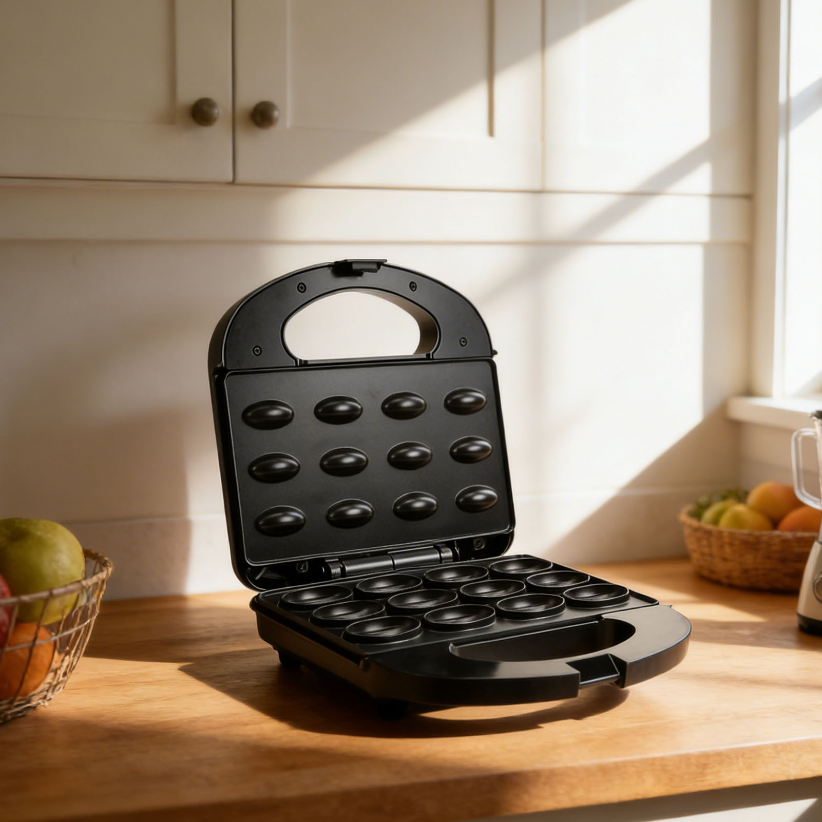 12개 호두 쿠키 메이커 논스틱 양면 미니 넛 와플 빵 - Mini Waffle Maker Machine 리뷰 및 가격