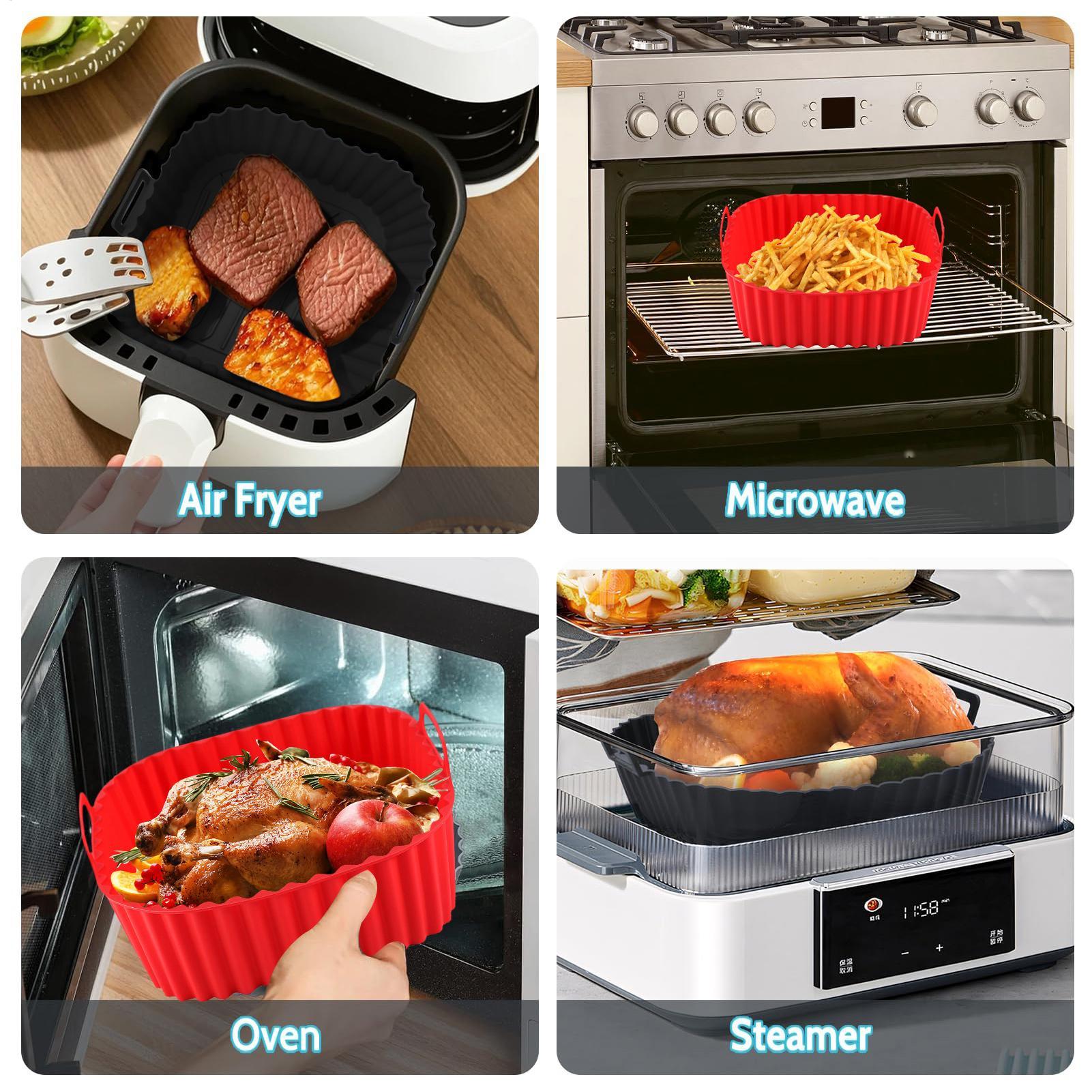 실리콘 에어프라이어 라이너 사각 에어프라이어 바스켓 플 - Air Fryer Silicone Pot Liner 리뷰 및 가격