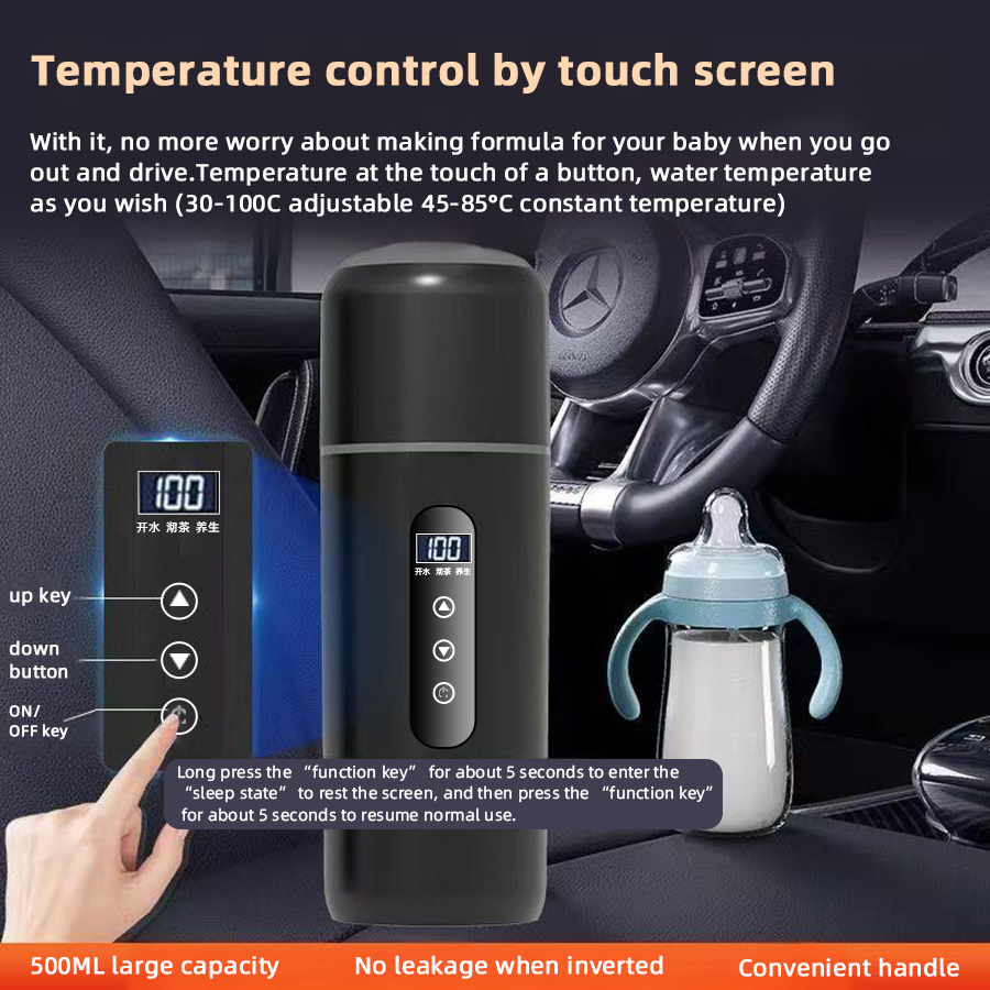 12V 24V 자동차 가열 컵 500ml 온도 조절 가 - Electric Kettle Temperature Control 리뷰 및 가격