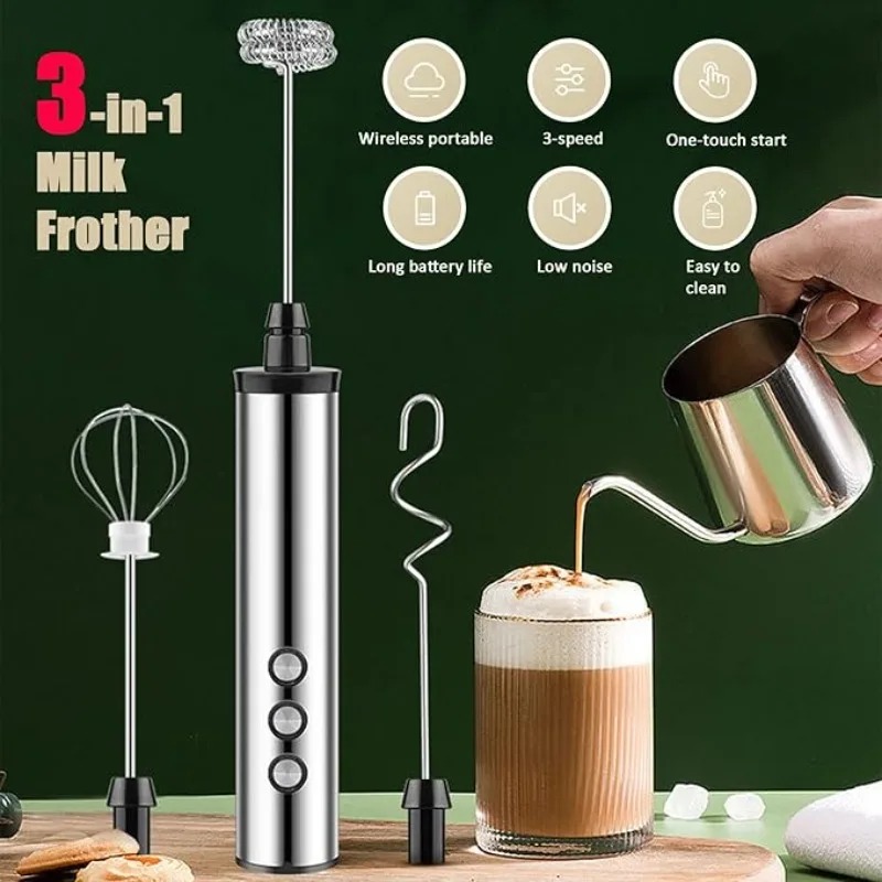 마그파이 3 in 1 핸드헬드 전동 우유 거품기 음료  - Kitchen Appliances 리뷰 및 가격