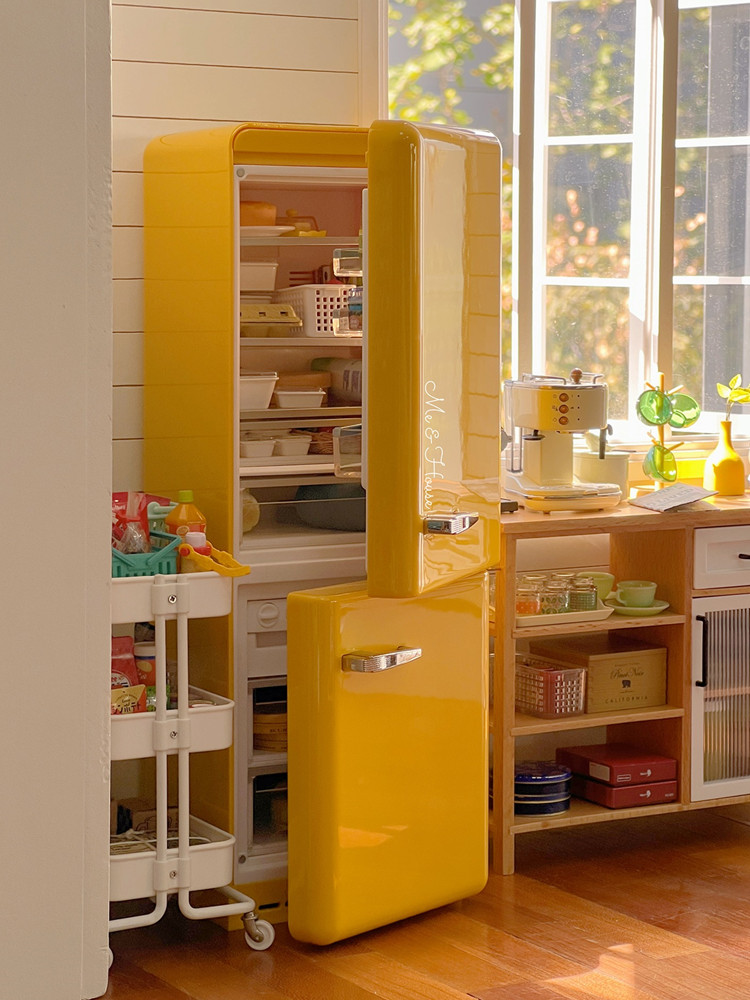 1/6 인형 집 모델 가구 액세서리, 금속 냉장고, 조 - Small Appliances 리뷰 및 가격