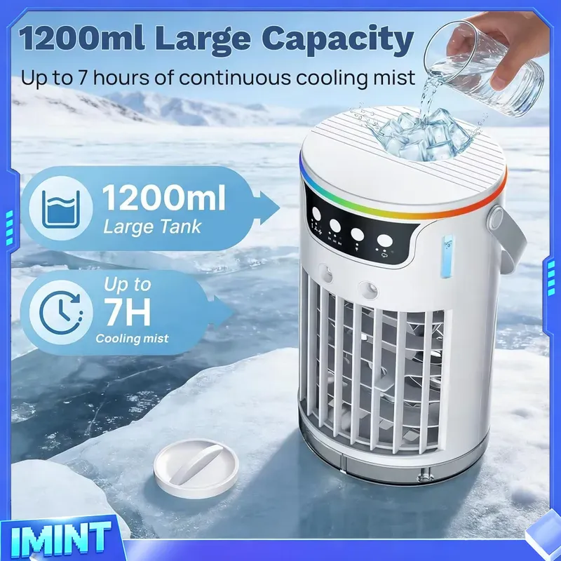 휴대용 에어컨 팬, 1200ML 물탱크가 있는 개인용  - Air Conditioners 리뷰 및 가격