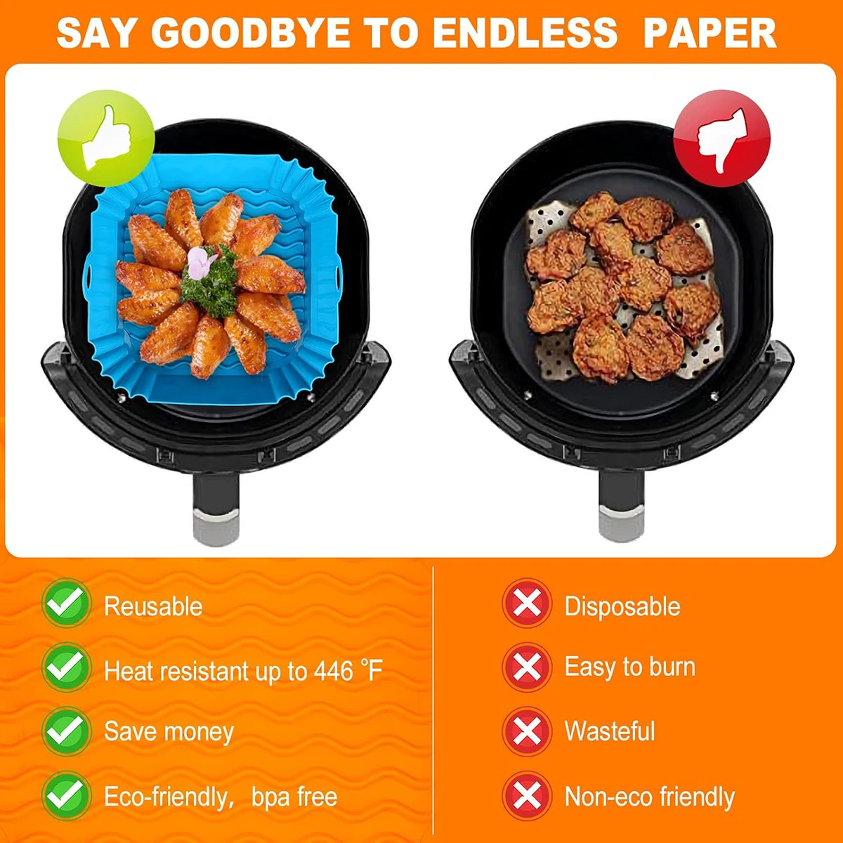 에어프라이어 실리콘 라이너 포트, 에어프라이어 바스켓  - Air Fryer Silicone Pot Liner 리뷰 및 가격