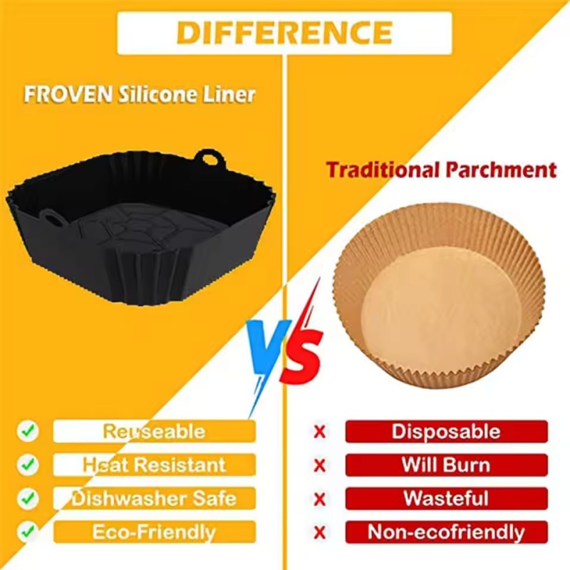 실리콘 에어프라이어 냄비 트레이 1개(손잡이 포함),  - Air Fryer Silicone Pot Liner 리뷰 및 가격