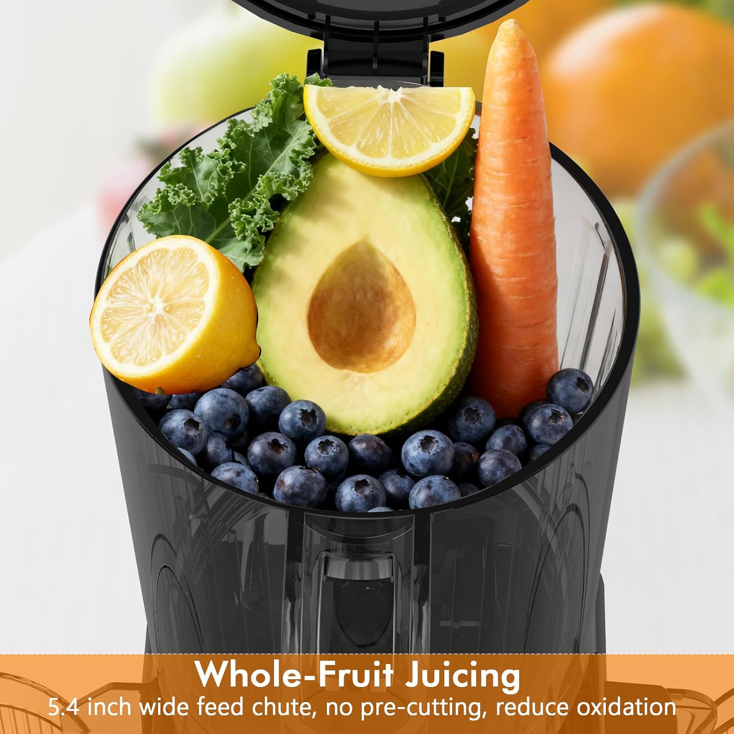 저속 압착 콜드프레스 착즙기, 300W, 5.4인치 광 - Electric Slow Juicer Cold Press 리뷰 및 가격