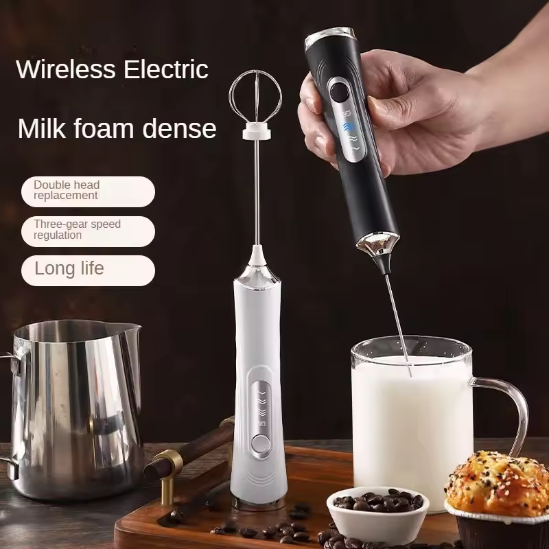 USB 전기 우유 거품기 휴대용 우유 커피 머신 3단  - Electric Milk Frother Handheld 리뷰 및 가격