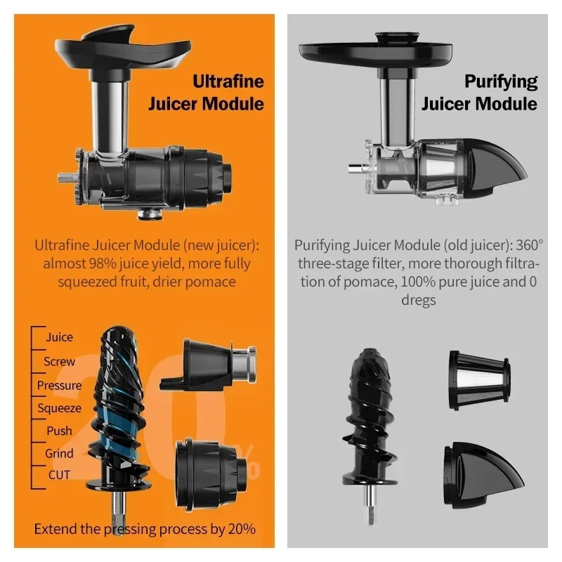 핫세일 250W 저속 착즙기 야채 및 과일용 스크류 콜 - Electric Slow Juicer Cold Press 리뷰 및 가격